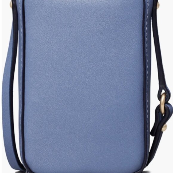 NWOT Tory Burch Bluewood Nano Mini Miller Leather Logo Crossbody Bag - Picture 8 of 10
